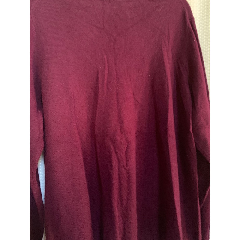 Charter Club Cashmere Sweater Womens 2X Purple V-Neck Long Sleeve Luxury Knit - Picture 7 of 7